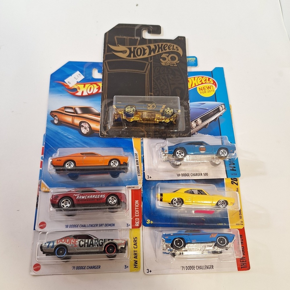 Hot Wheels 7 Dodge / Zamac/ Target Red Edition/ 50th Anniversary